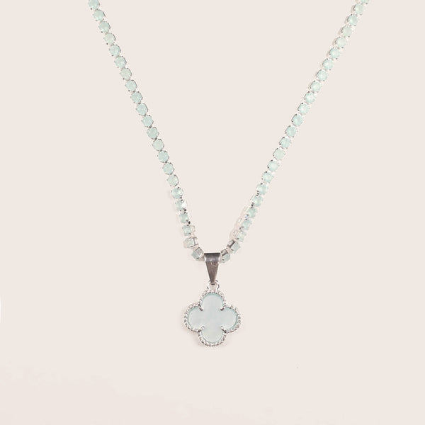 Collar Tennis Fortuna Light Blue