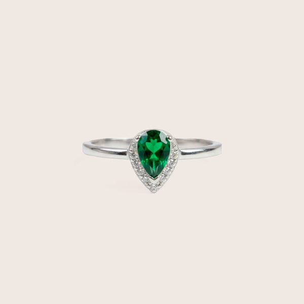 Anillo Lacrima smeraldo