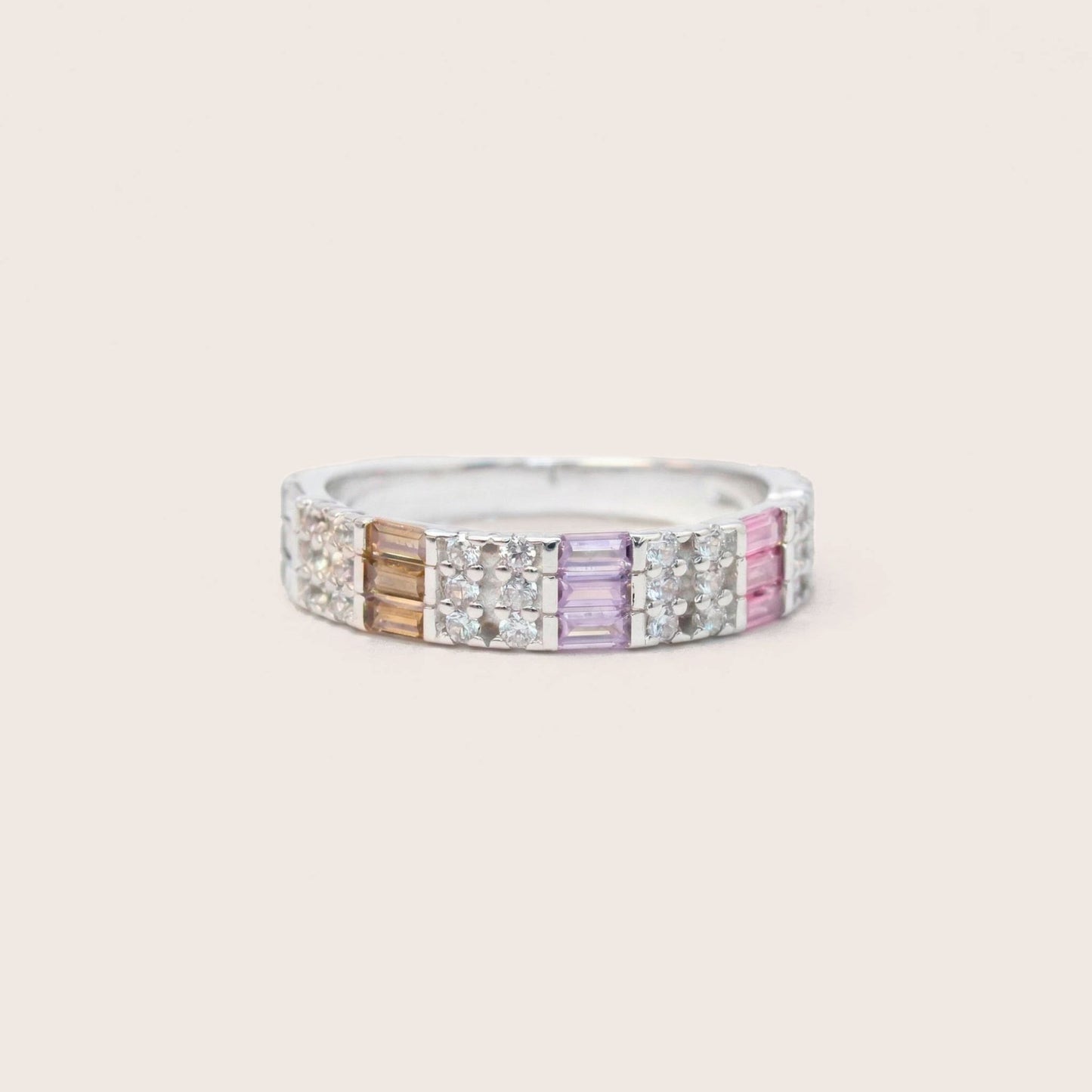 Anillo Baguette Multicolor