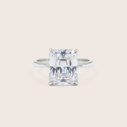 Anillo Solitario Rectangular