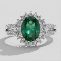 Anillo Esmeralda Royal en Plata 925