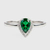 Anillo Lacrima smeraldo
