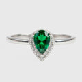 Anillo Lacrima smeraldo