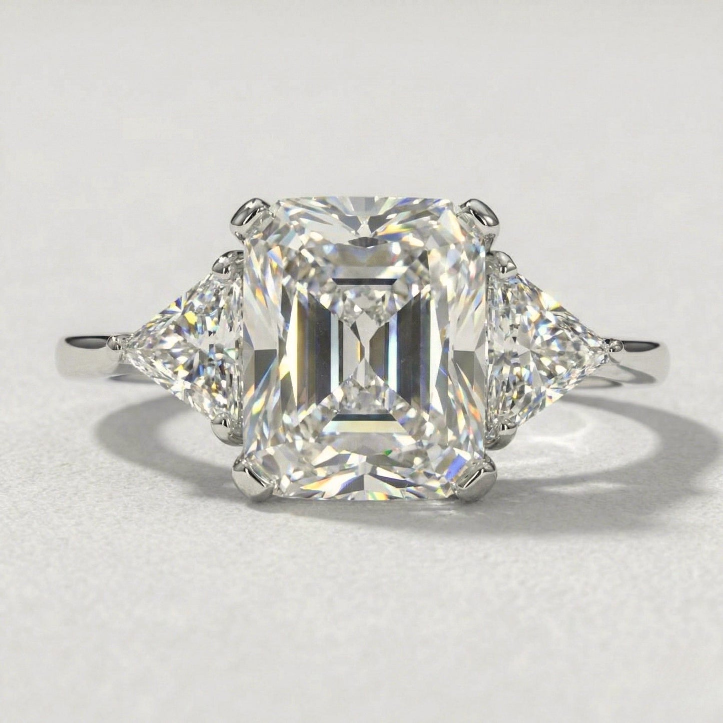 Anillo Trilogía Brillante en Plata 925