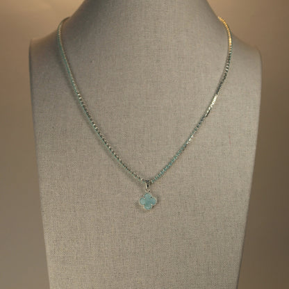 Collar Tennis Fortuna Light Blue