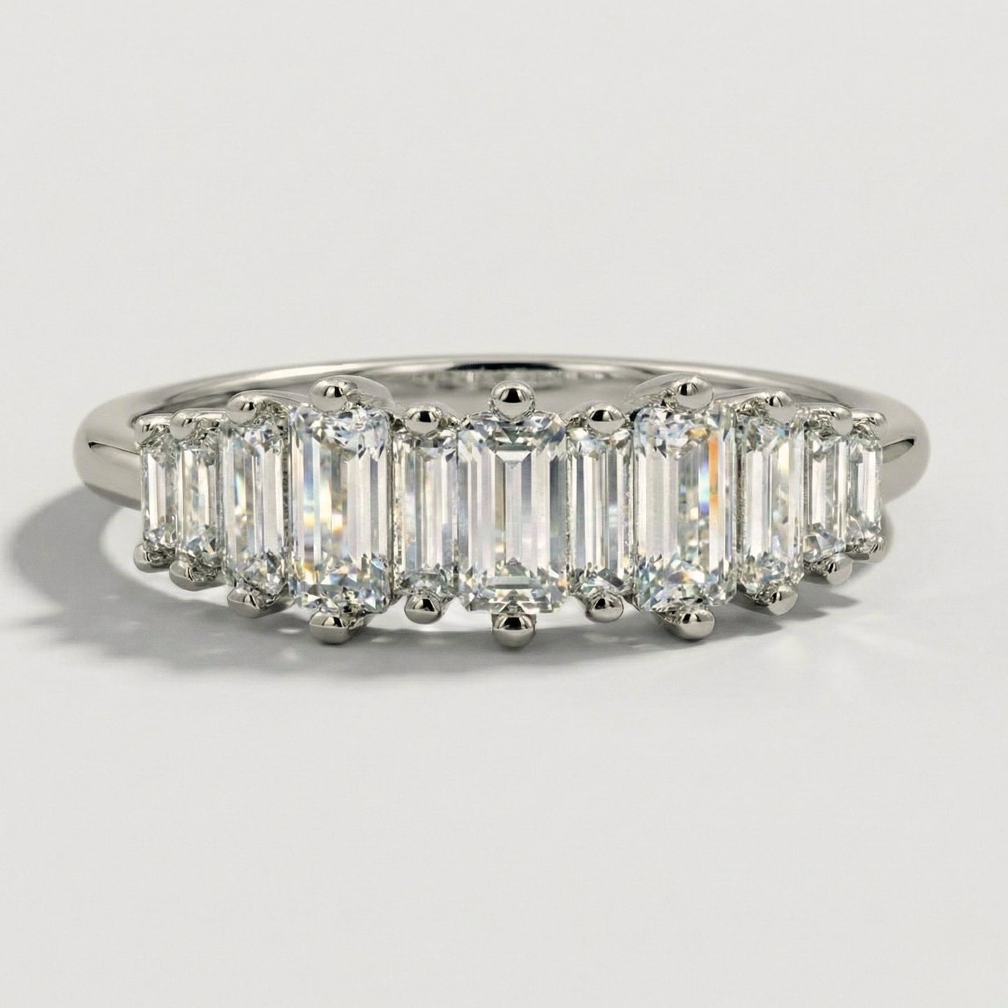 Anillo Baguette Brillante en Plata 925