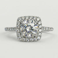 Anillo Halo Brillante en Plata 925