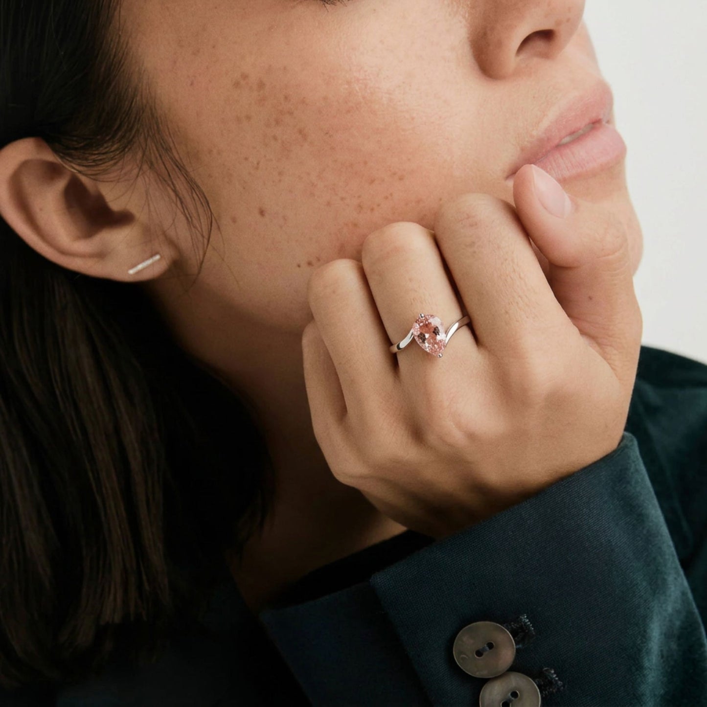 Anillo Pera Rosa