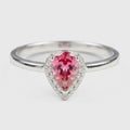 Anillo Lacrima borgogna