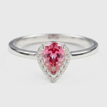 Anillo Lacrima borgogna