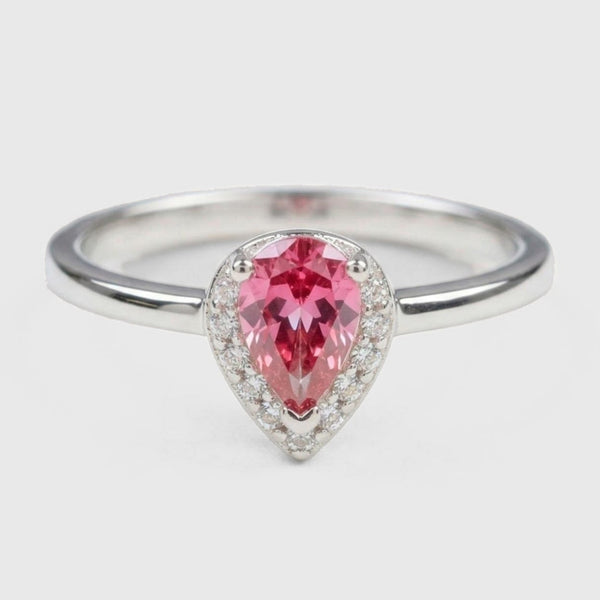 Anillo Lacrima borgogna