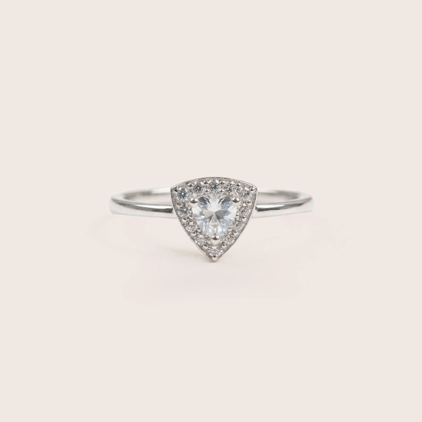 Anillo triangolo Bianco