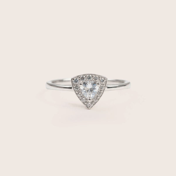 Anillo triangolo Bianco
