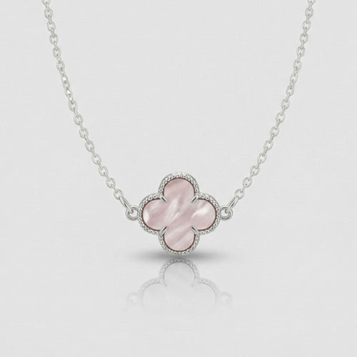 Colgante Fortuna Rosa Calma en Plata 925
