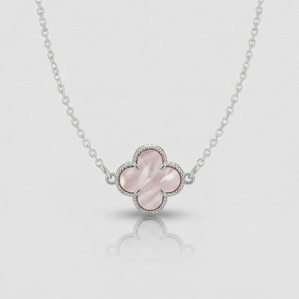 Colgante Fortuna Rosa Calma en Plata 925
