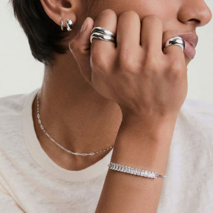 Pulsera Metà Tennis Bianca