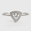 Anillo triangolo Bianco