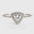 Anillo triangolo Bianco