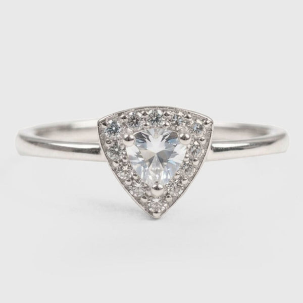 Anillo triangolo Bianco