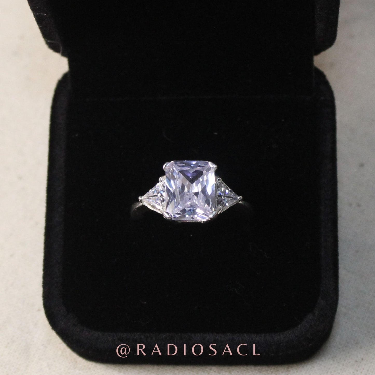 Anillo Trilogía Brillante en Plata 925