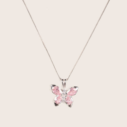 Collar Farfalla Rosa