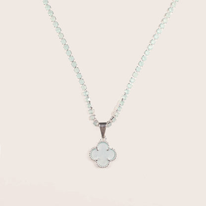 Collar Tennis Fortuna Light Blue