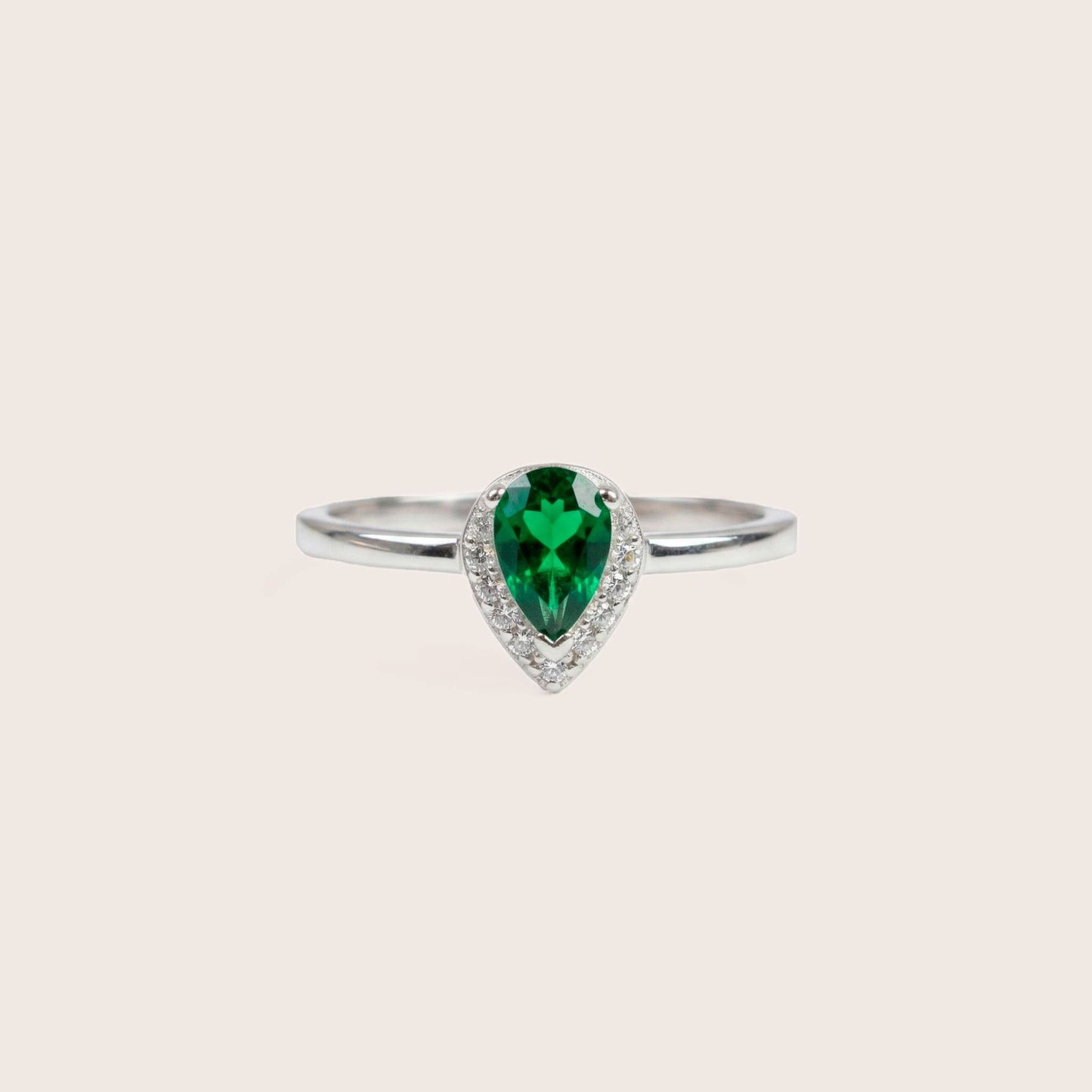 Anillo Lacrima smeraldo