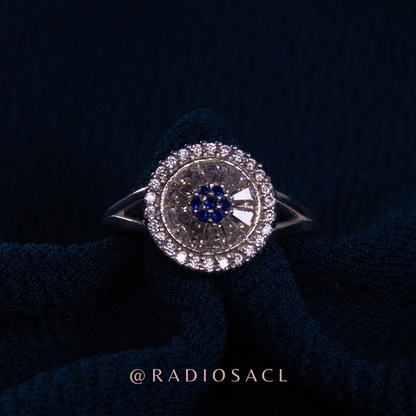 Anillo Ruleta Brillante en Plata 925