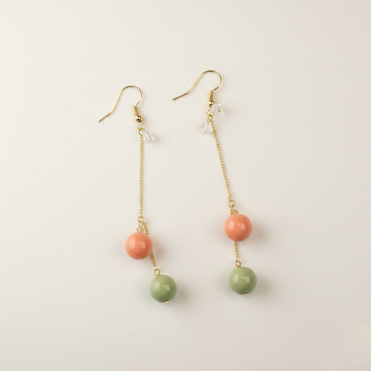 Pendientes Dúo Coral & Olivo