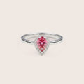 Anillo Lacrima borgogna