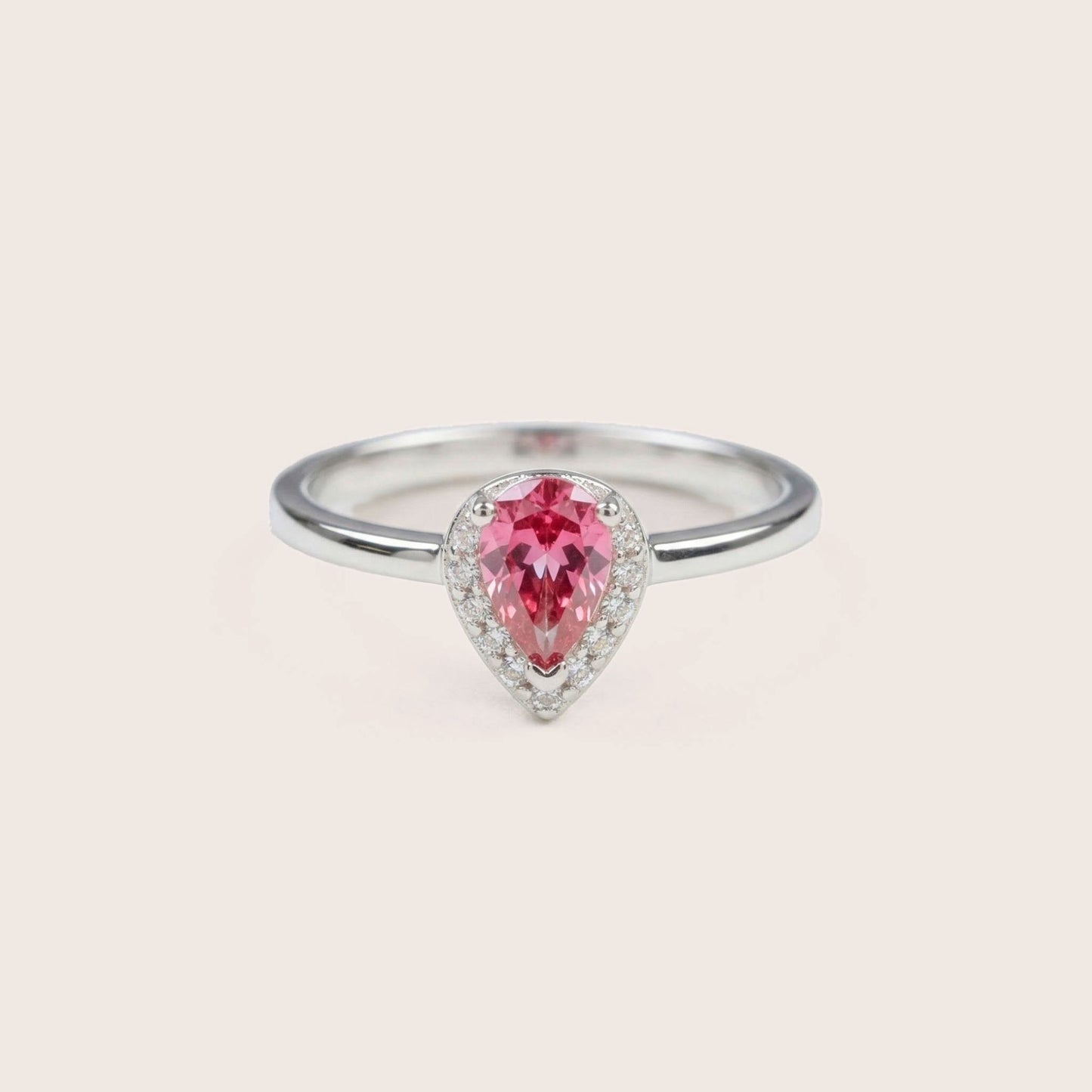 Anillo Lacrima borgogna