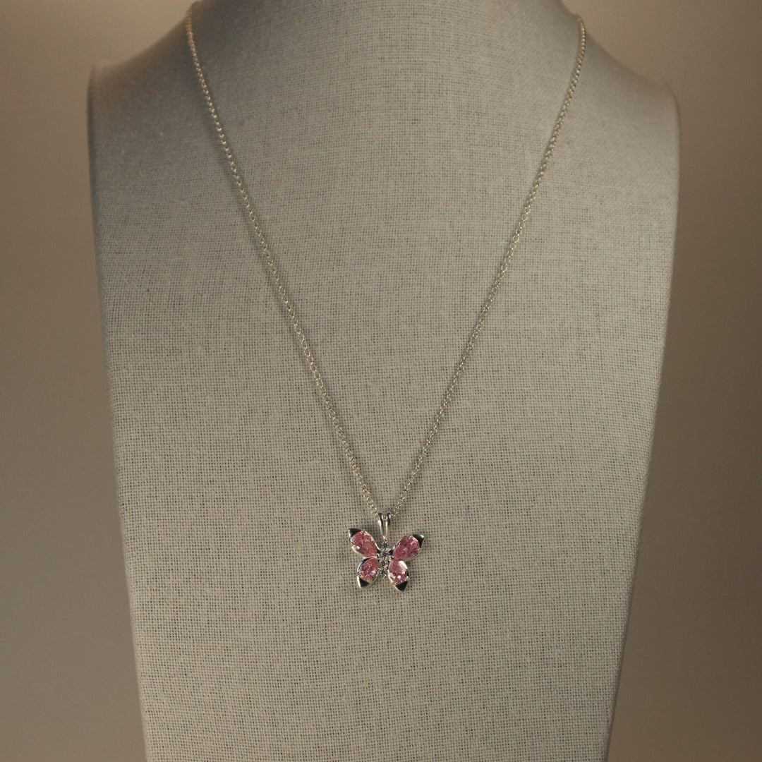 Collar Farfalla Rosa