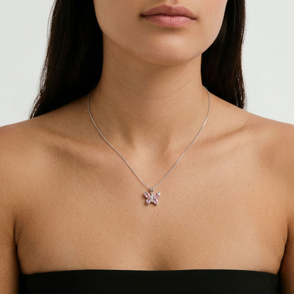 Collar Farfalla Rosa