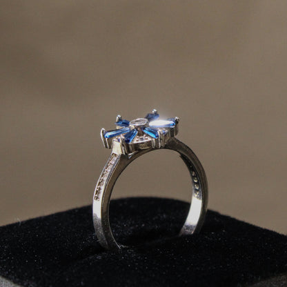 Anillo Timone Blu Plata 925