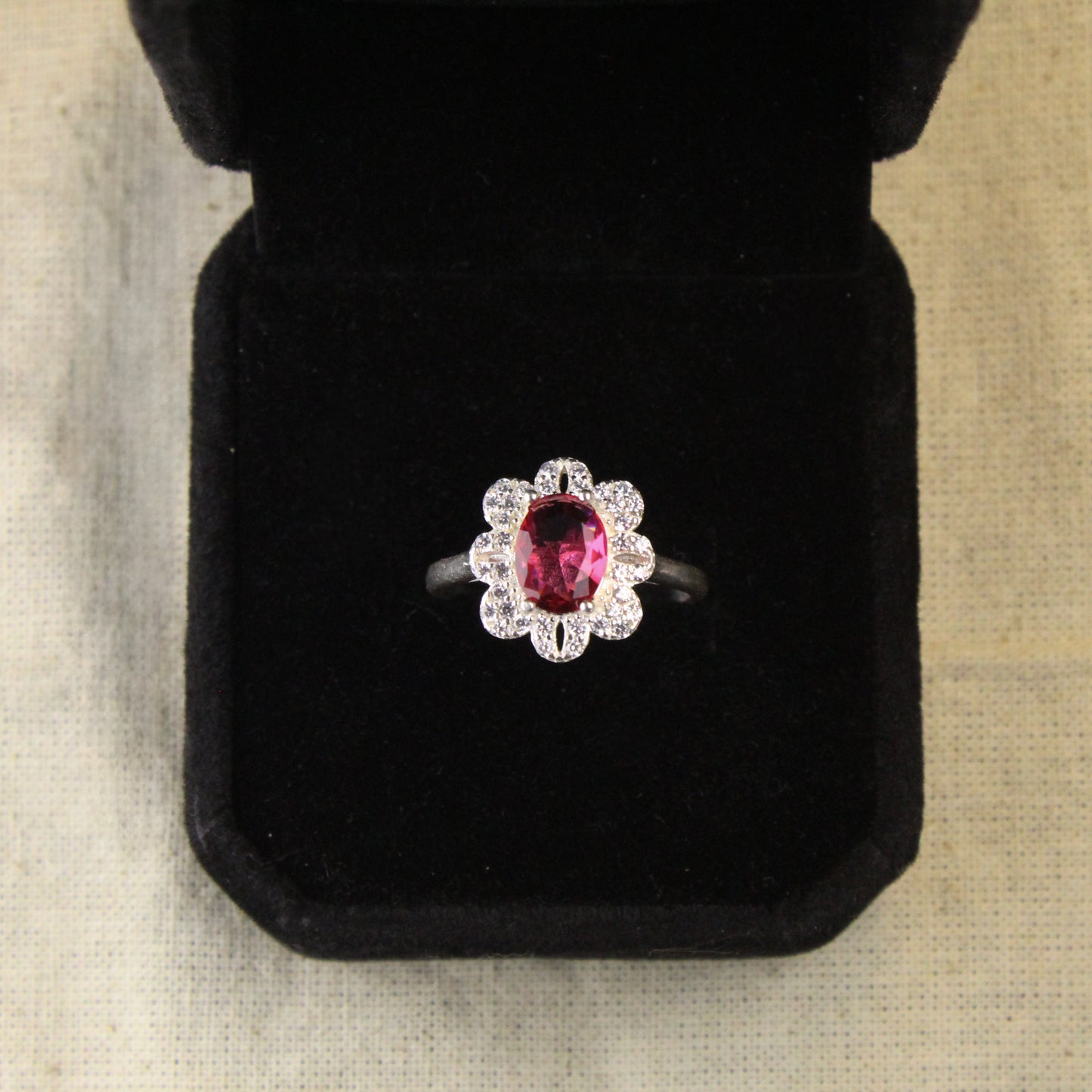 Anillo Fiore Rosa en Plata 925