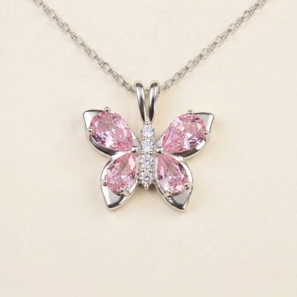 Colgante Farfalla Rosa