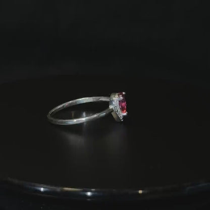 Anillo Lacrima borgogna