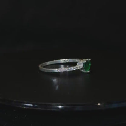 Anillo Cuore Verde